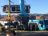 House being craned onsite